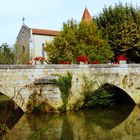 Le pont sur l'Auzoue à Fourcès