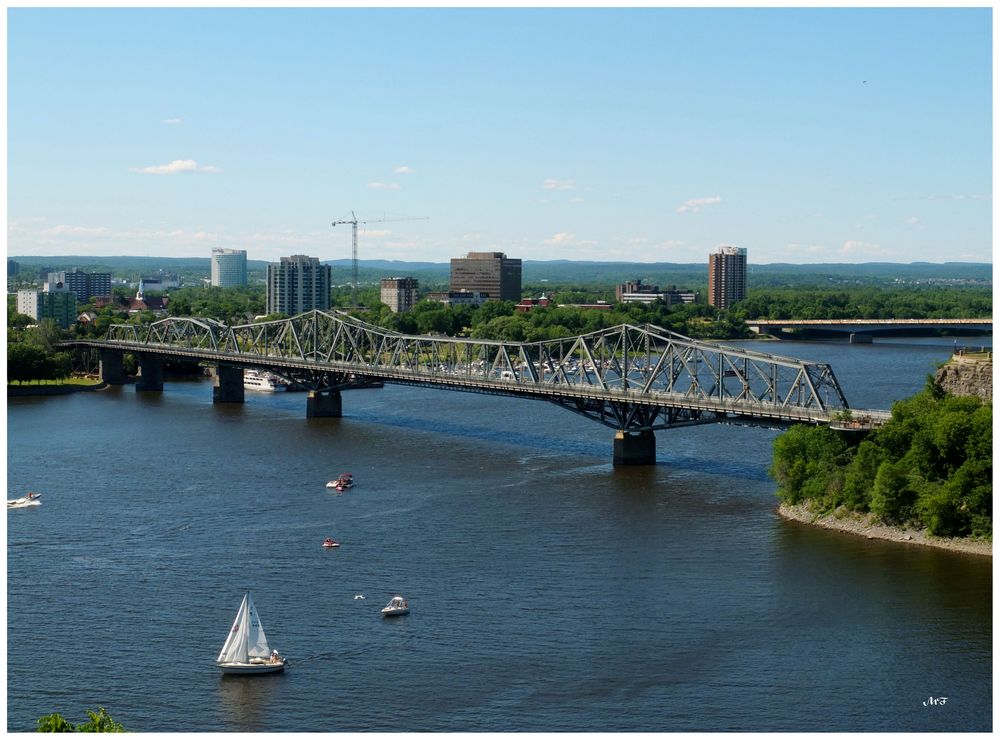 Le pont sur le canal Rideau à Ottawa