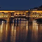 le ponte vecchio à  l heure bleu ...