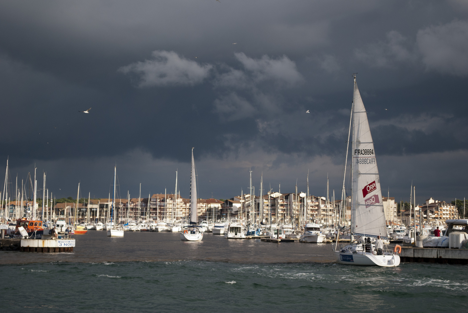 Le port de Capbreton le 6 octobre 2013