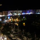 Le port de Fréjus la nuit