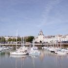 Le port et la Tour de la Grosse Horloge à La Rochelle