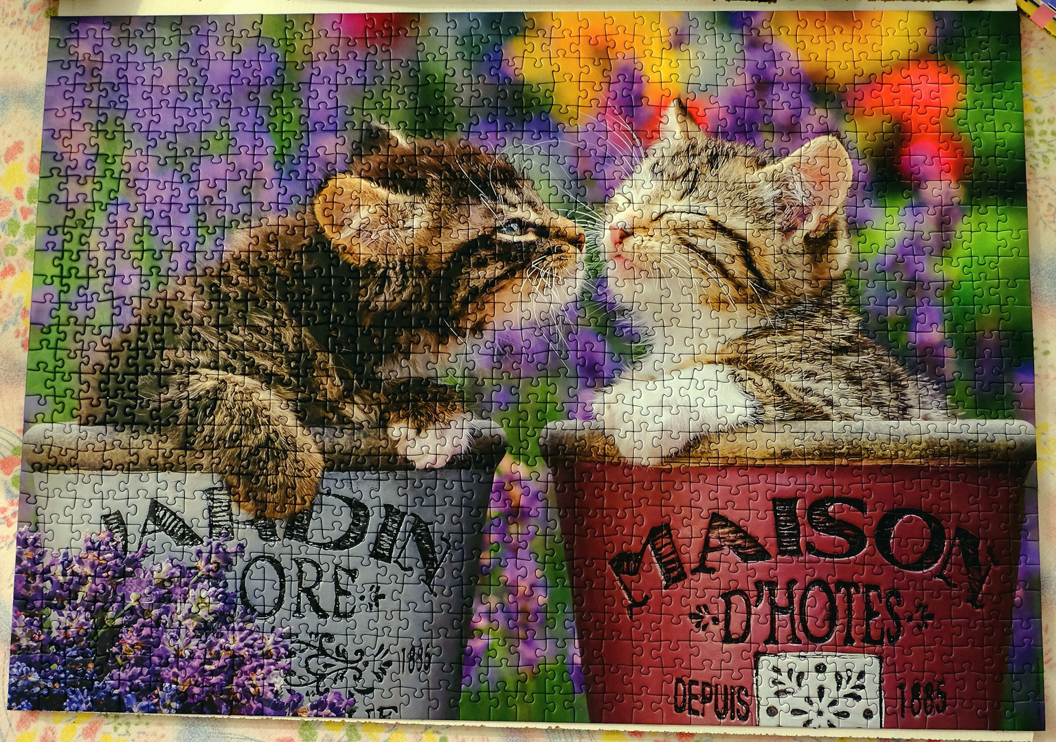 le Puzzle " le Bisou de Chats "