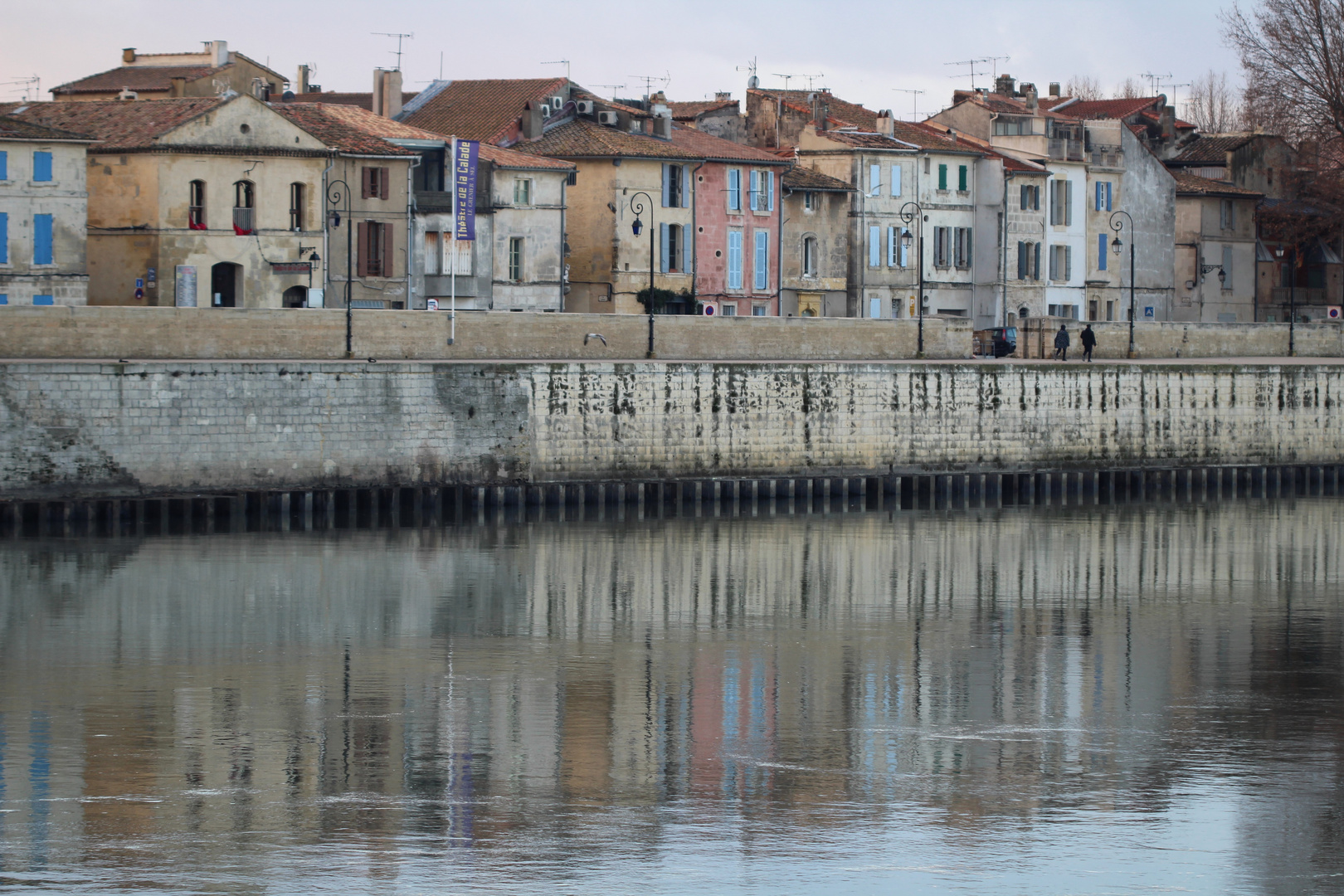 Le quartier du bord de Rhône, à Arles