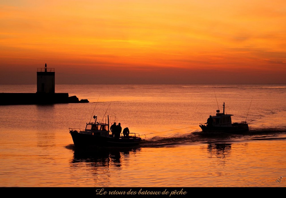 Le retour des pêcheurs....