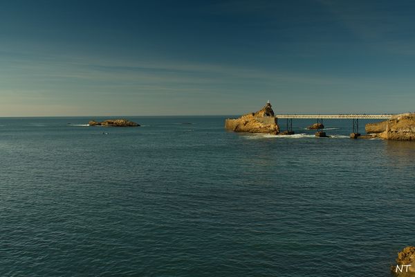 Le Rocher de la Vierge (Biarritz).