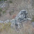 Le rocher du lion a Pont D'ouilly Calvados