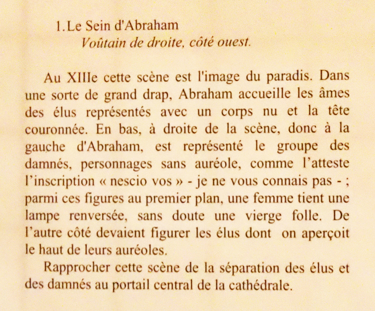 Le sein d'Abraham