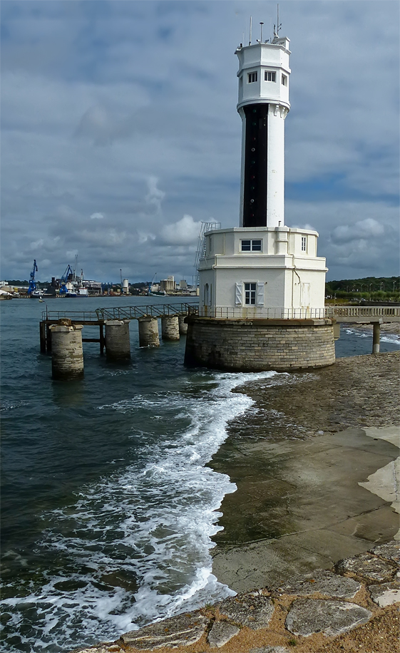 le sémaphore à l'entrée du port de Bayonnn