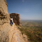 Le sentier menant à la chapelle de Maryam Korkor, montagnes de Gueralta, Etat du Tigre.