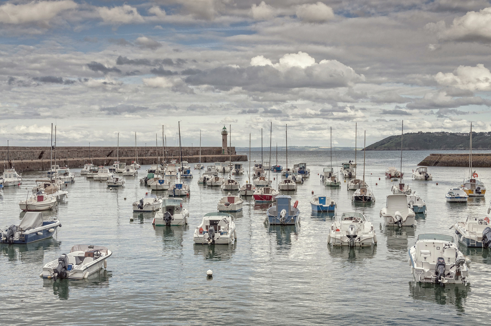 le soir sur le port de Binic