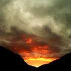 Le soleil pendant l'orage