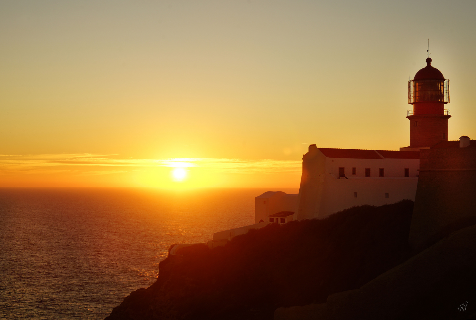 Le soleil se couche au Cap St Vincent...
