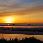 Le soleil se couche sur la camargue