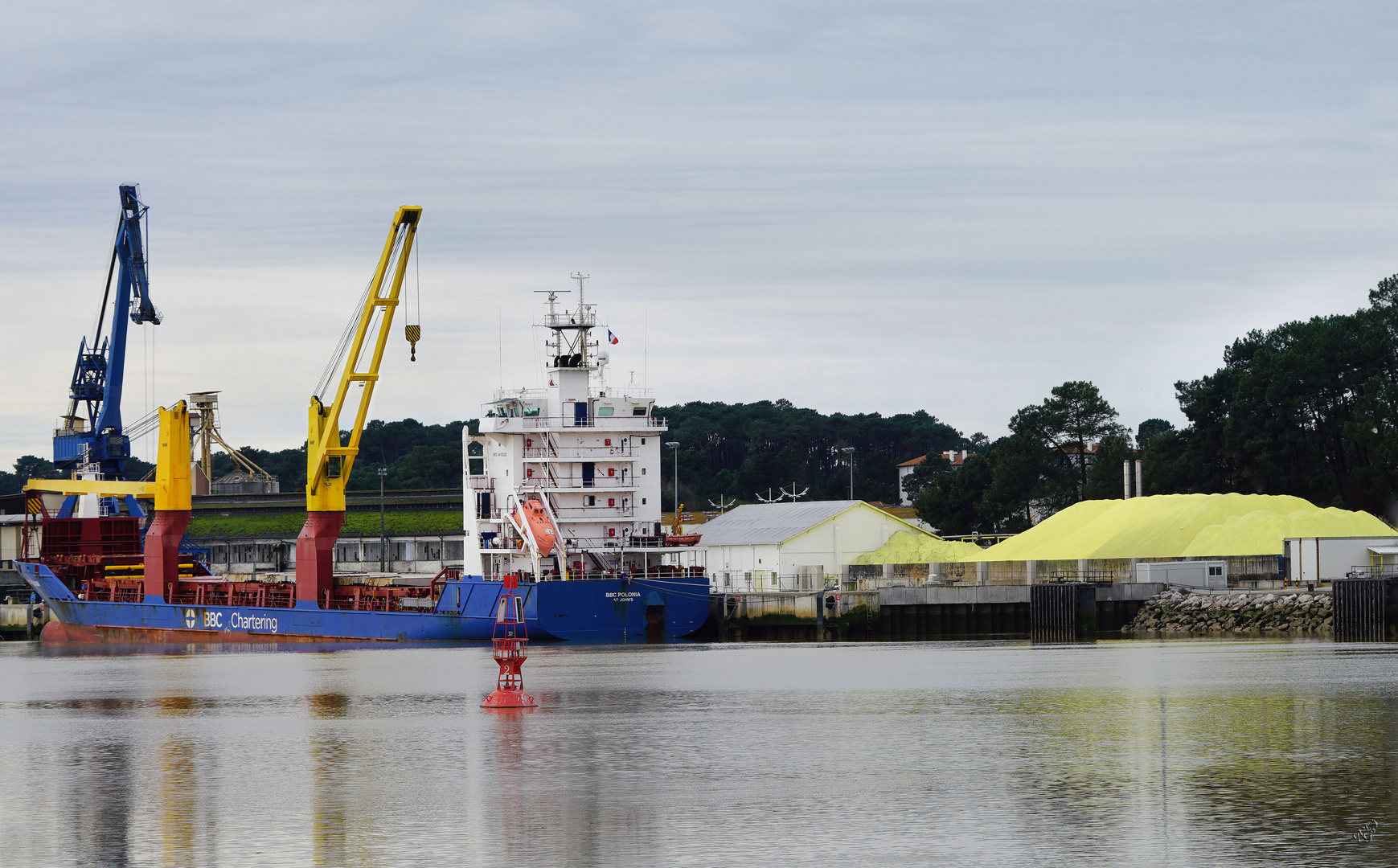 le souffre au port de Bayonne