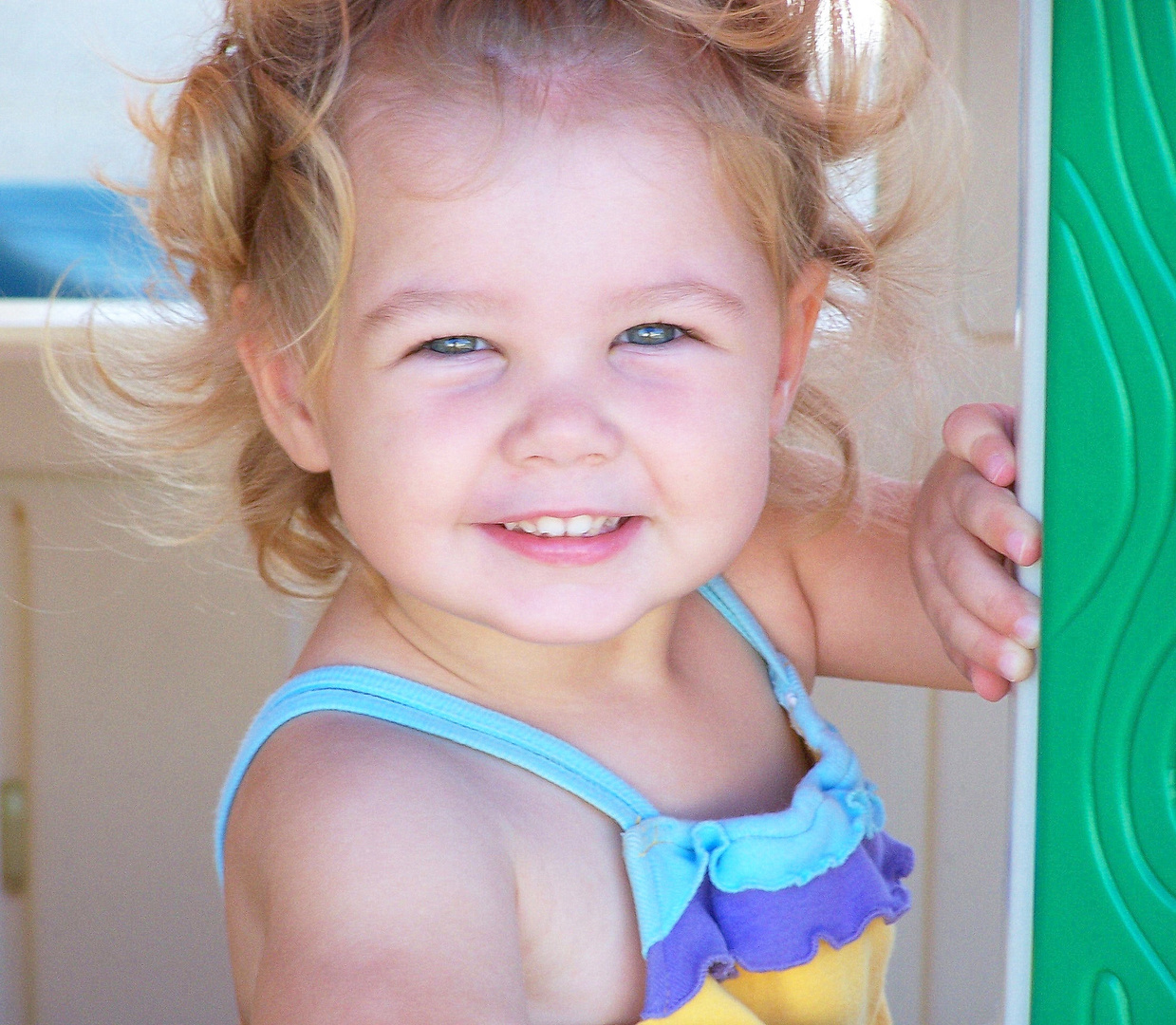 Le sourire d'un enfant.