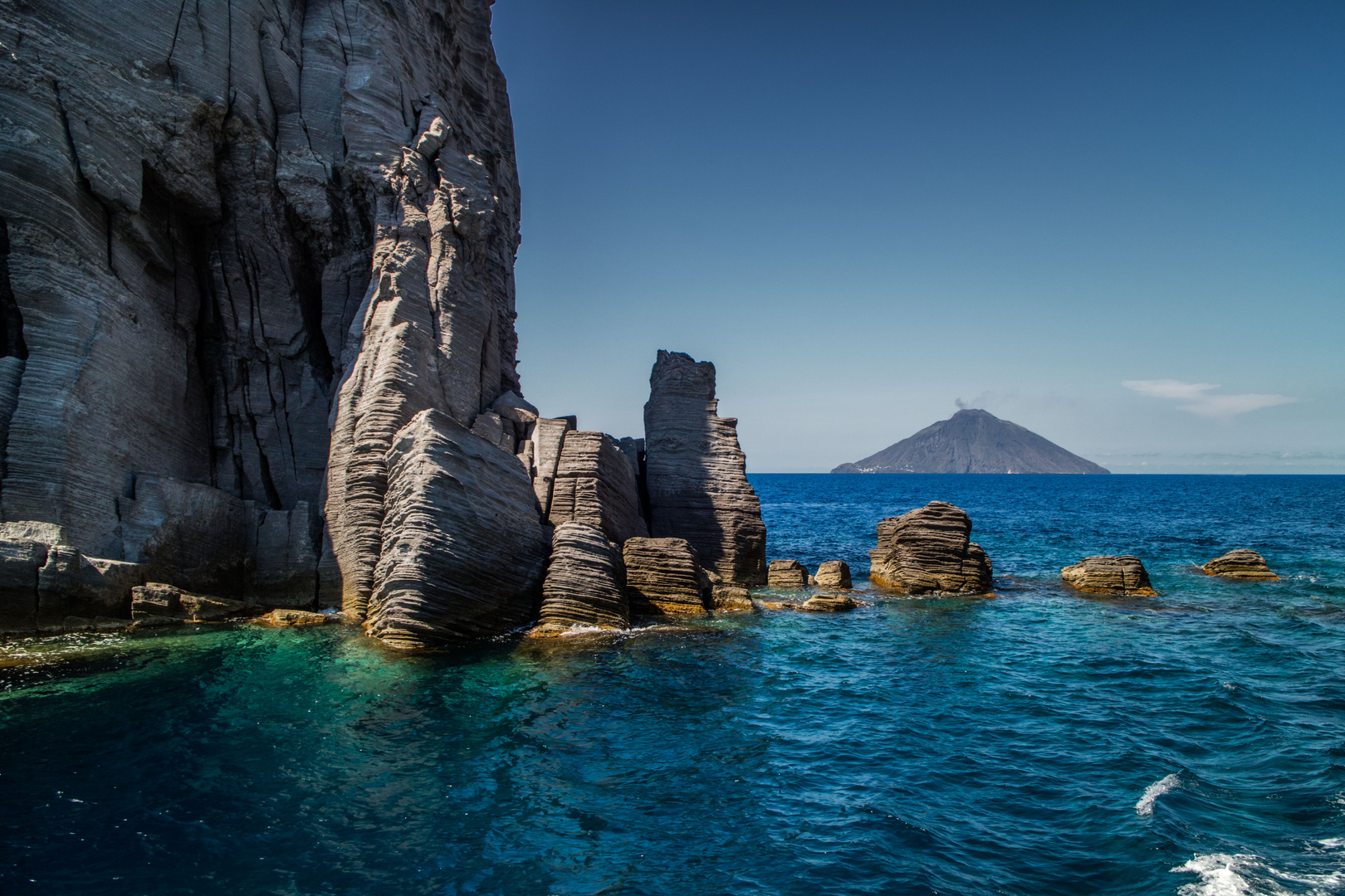 Le Stromboli, depuis Panarea