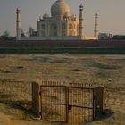 Le Taj Mahal à Agra, Uttar Pradesh.