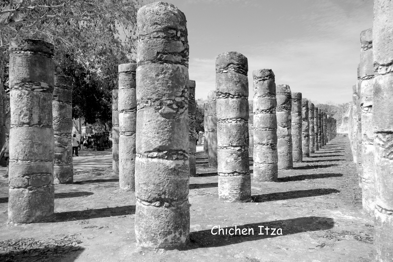 Le Temple des Mille colonnes, Chichen Itza, Mexique