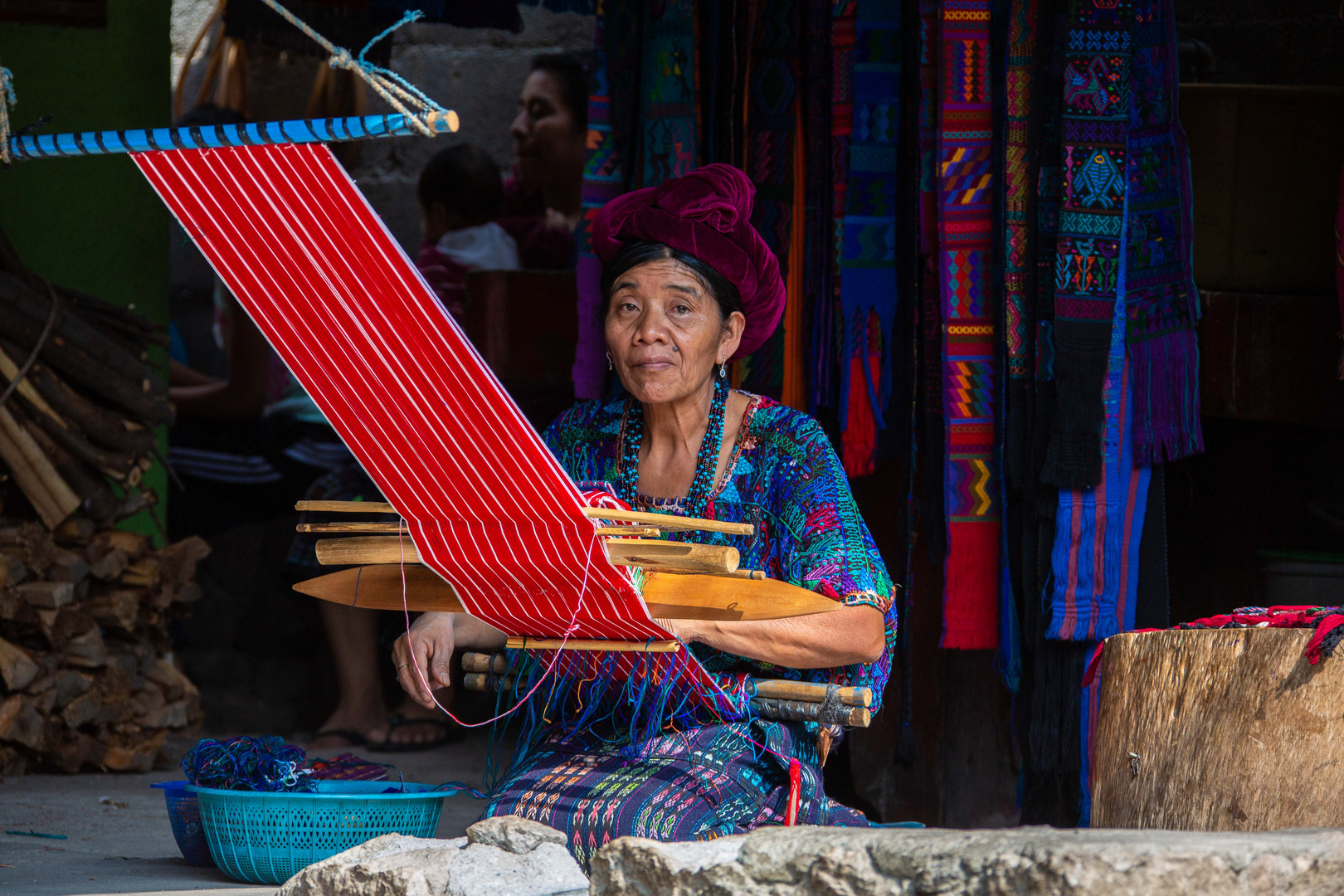 Le tissage traditionnel Maya.