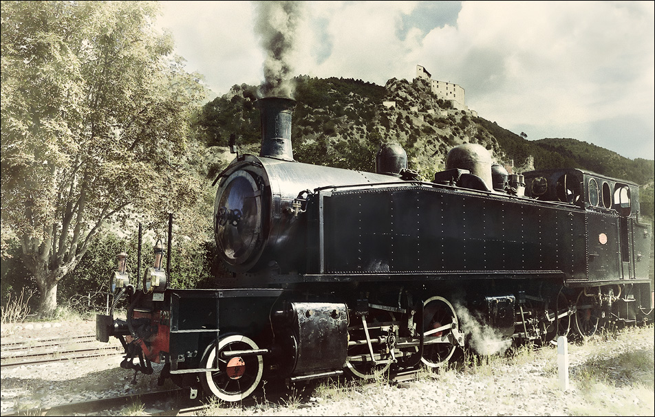 Le train des Pignes à vapeur