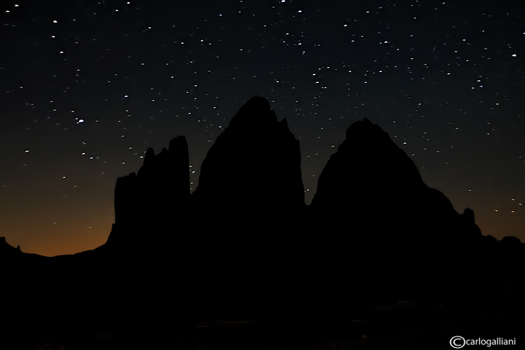 Le tre cime alle tre di notte