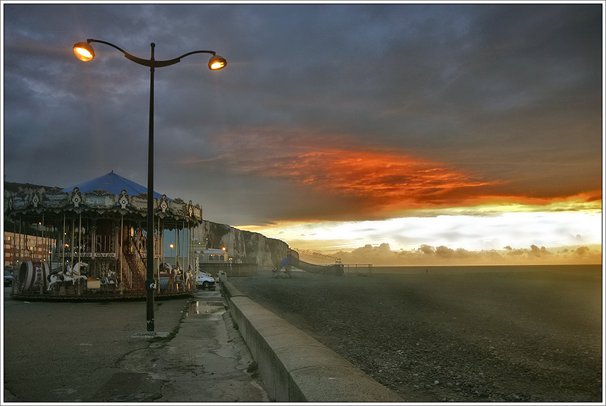 Le Tréport at dusk