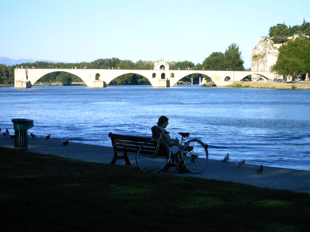 Le très célèbre pont d'Avignon.