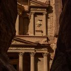 Le trésor, au bout de l'étroite gorge de Pétra, Jordanie.