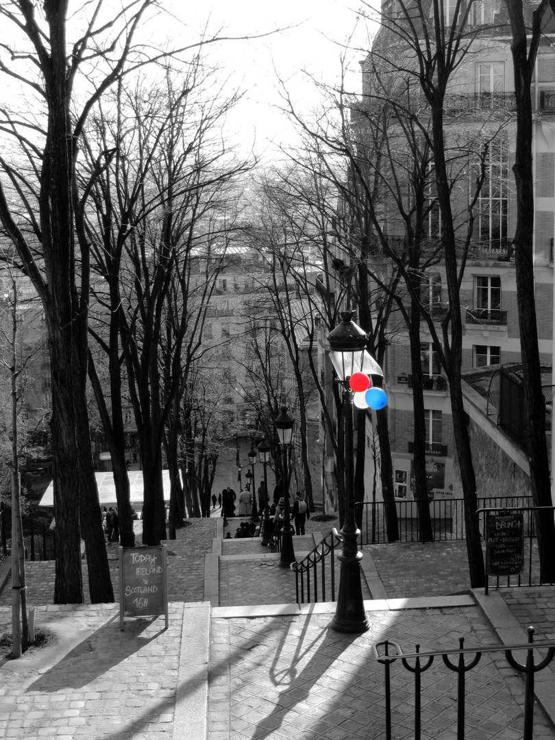 le tricolore à Montmartre