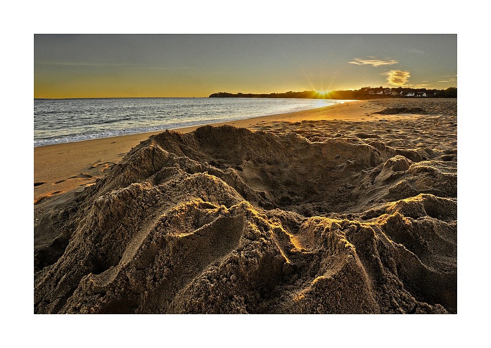 le trou dans le sable!