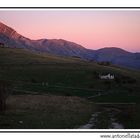 Le ultime luci del giorno sul Gran Sasso