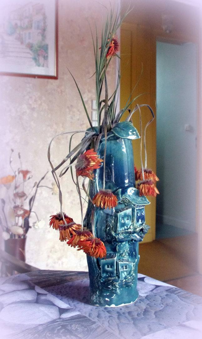 Le vase bleu ....