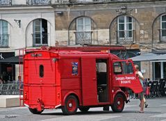 Le véhicule des pompiers 