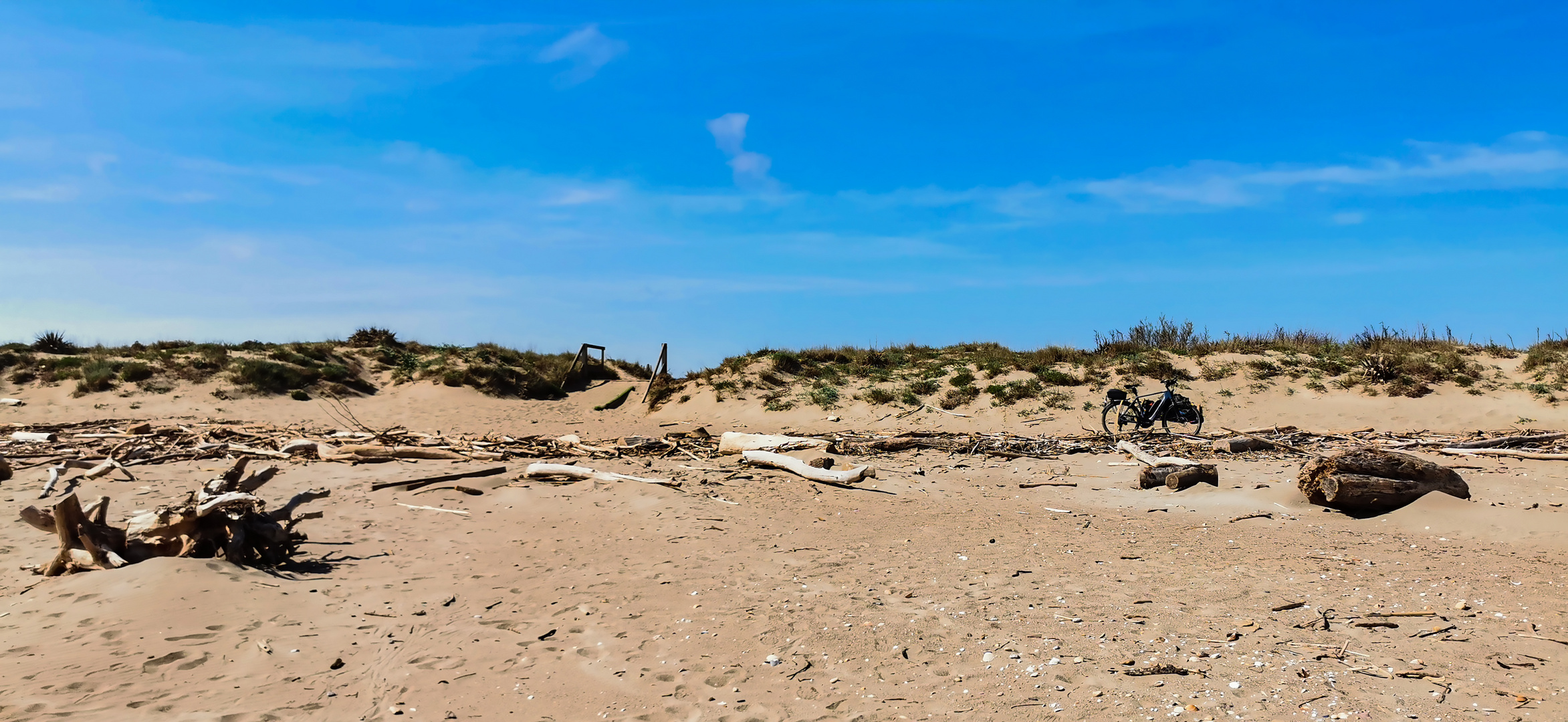 Le vélo sur la plage