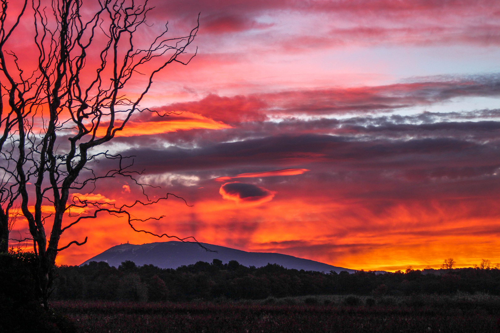 Le ventoux en feu