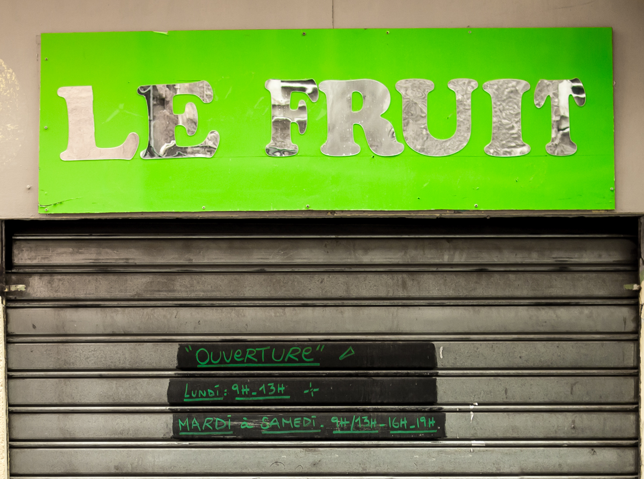 le vert est dans le fruit