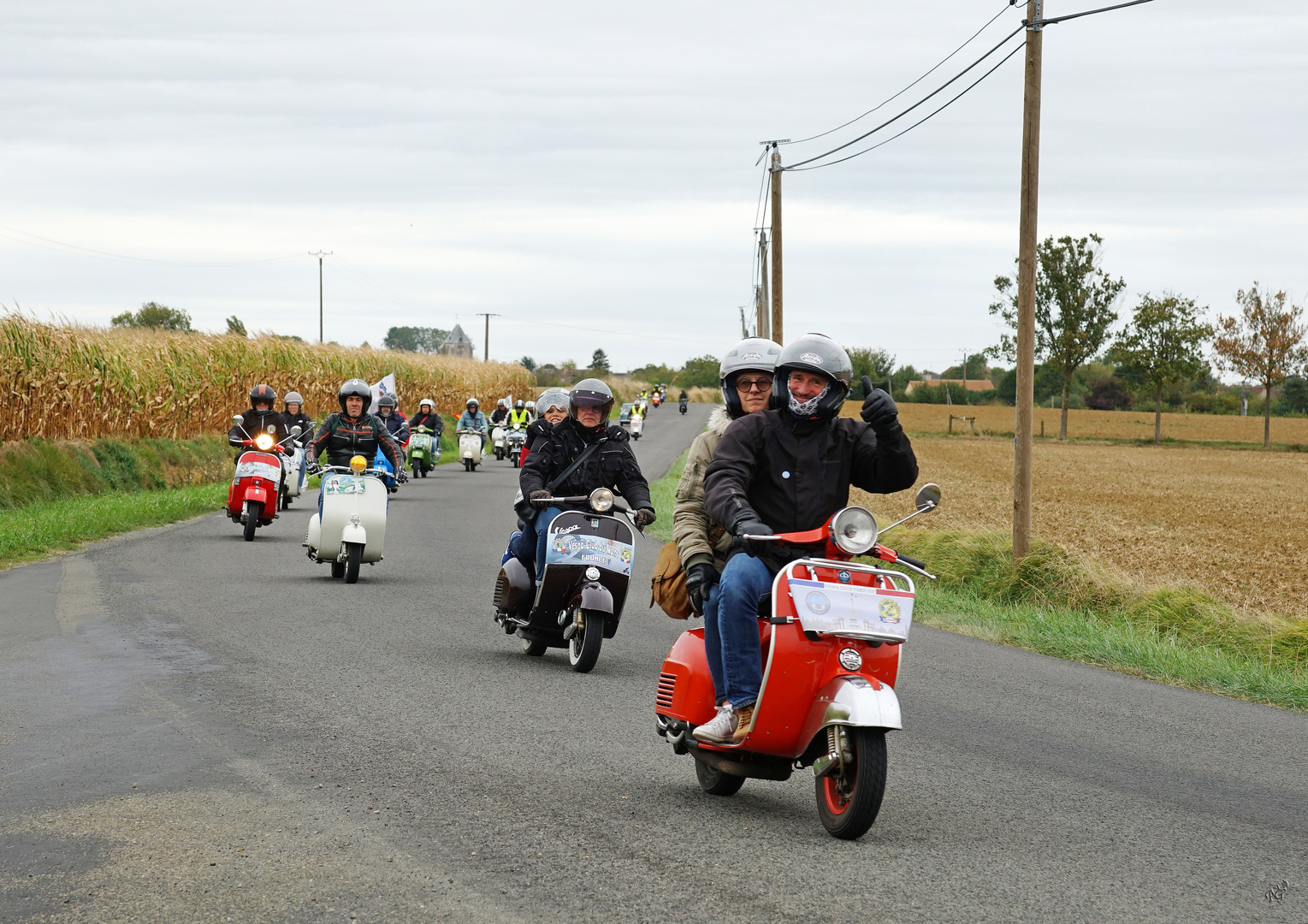 Le vespa club .... en balade !!!!