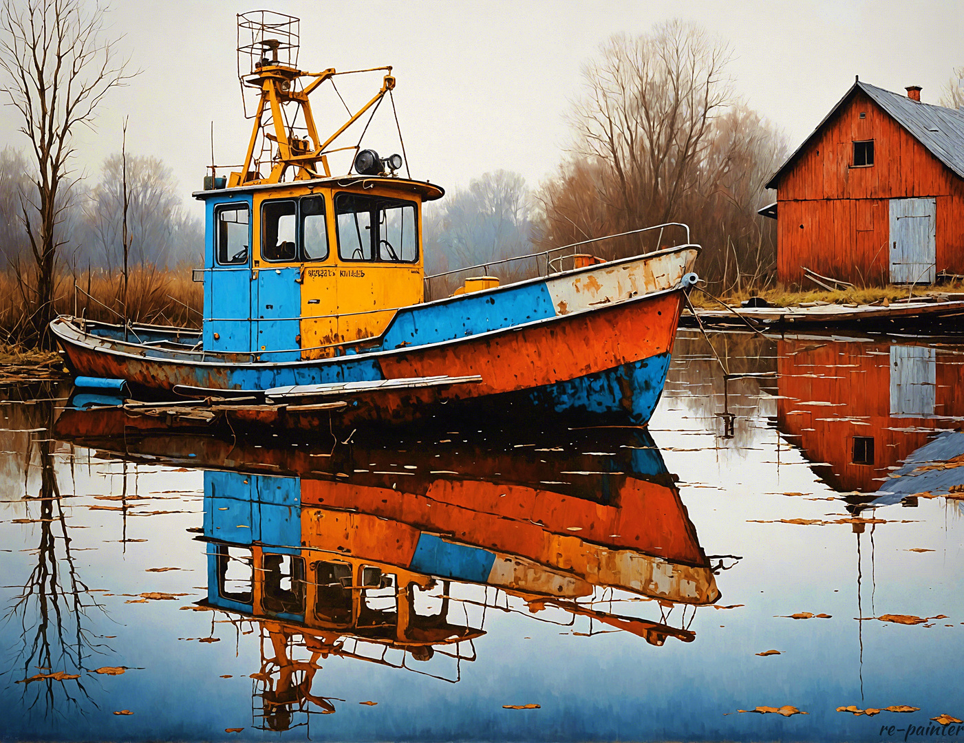 Le vieux bateau de pêche de papy - Opas alter Fischkutter