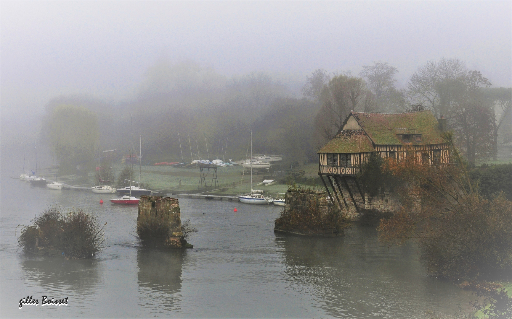 le vieux moulin au péril de l'hiver