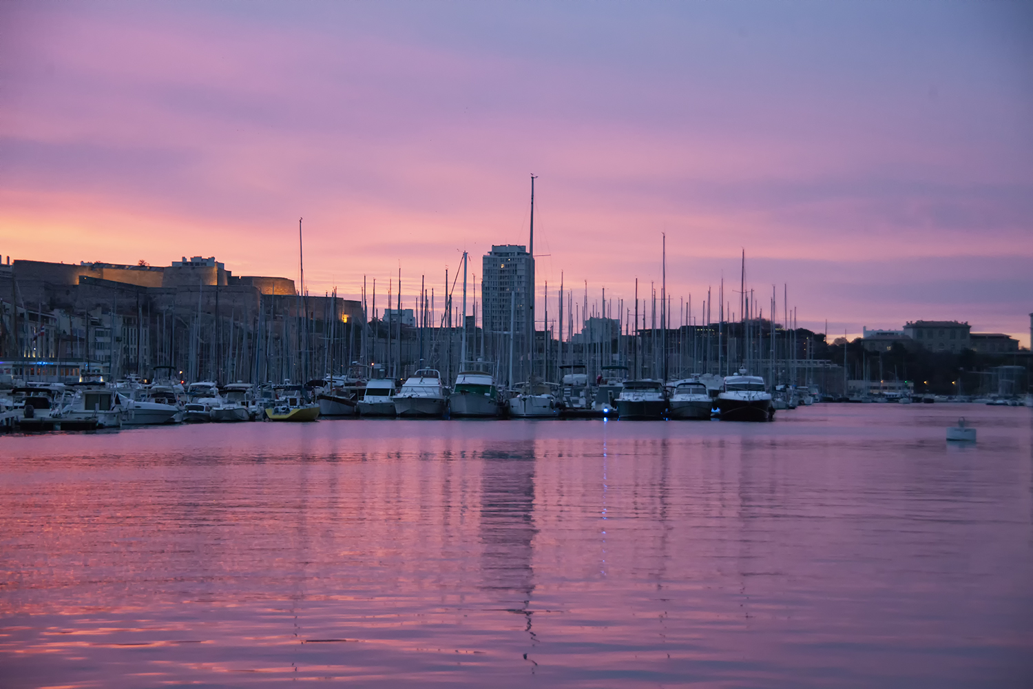 Le vieux port ce soir