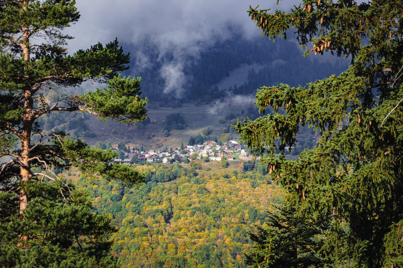 Le village dans la vallée