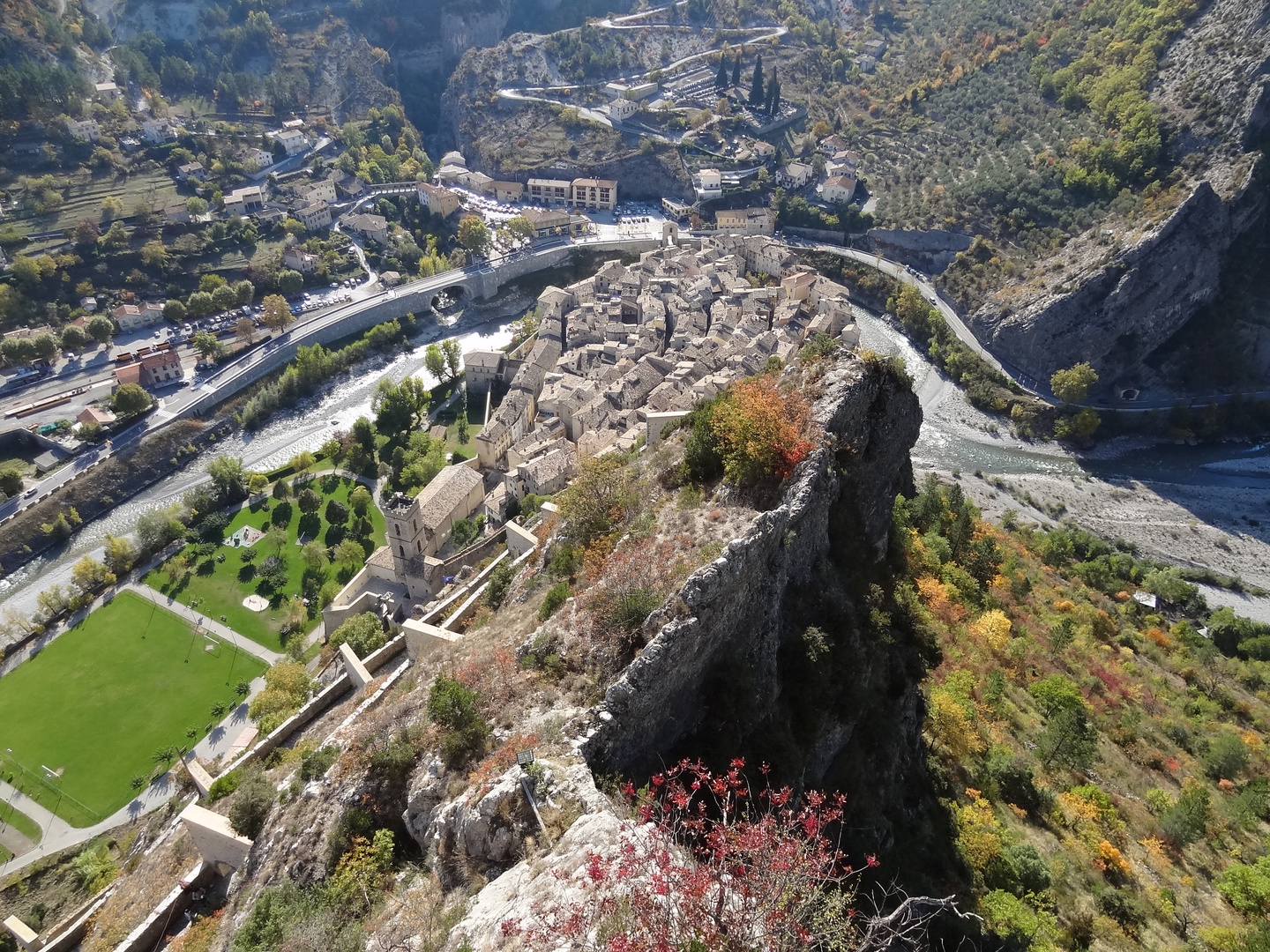 Le village d'Entrevaux