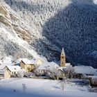 Le village et la neige