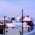 le village sous la neige.