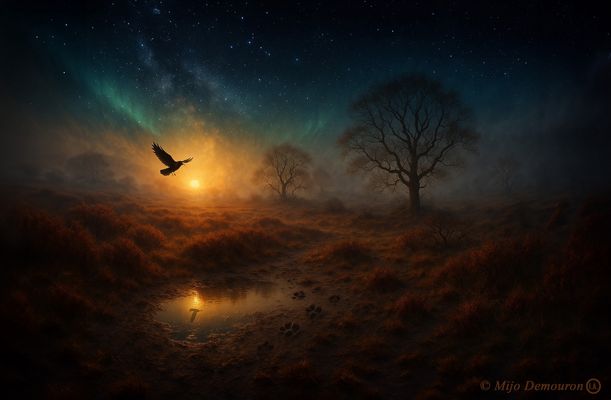 LE VOL DU CORBEAU SUR LA PLAINE