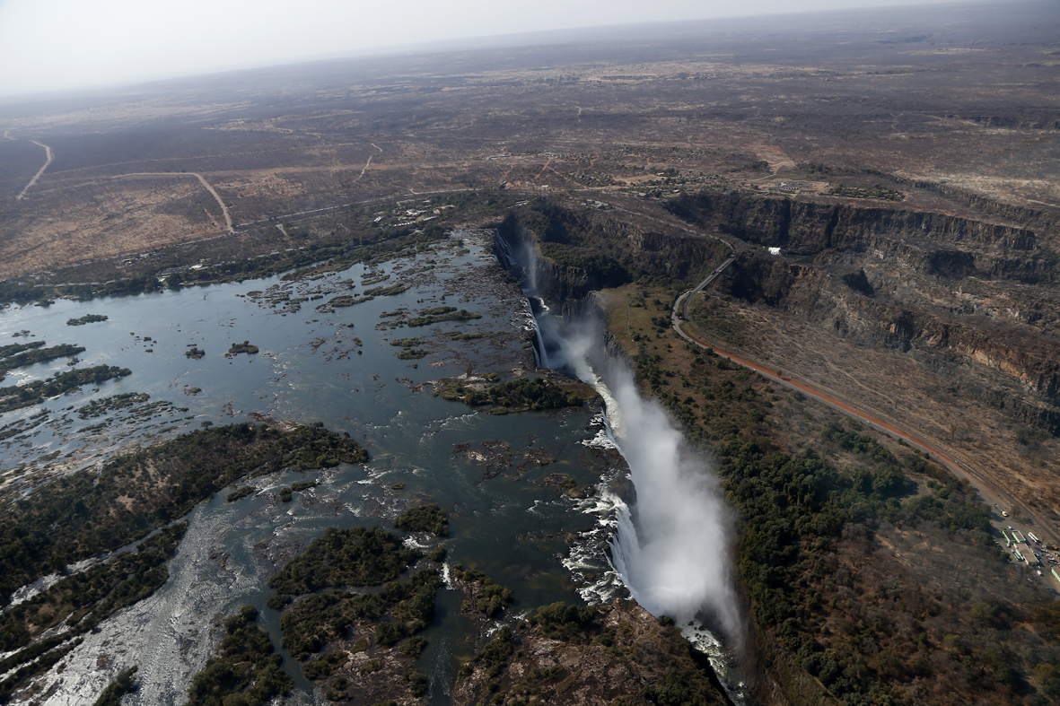 Le Zambèze aux chutes Victoria