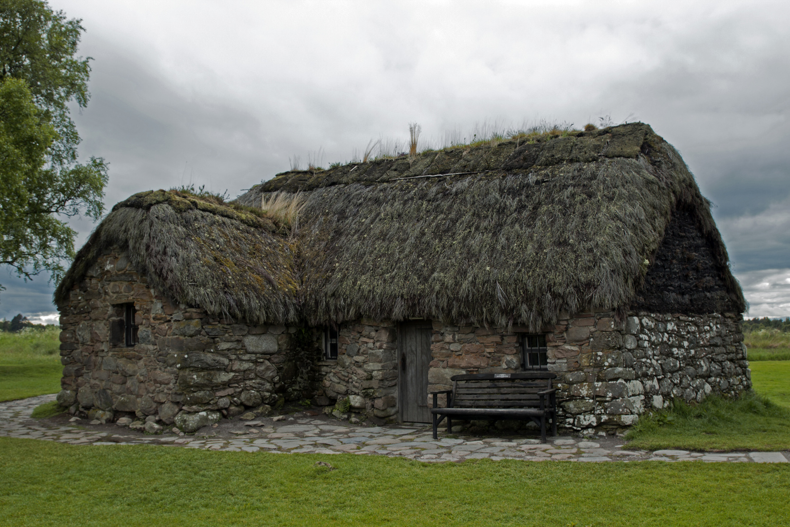 Leanach Cottage, Culloden Battlefield, Highlands, Schottland