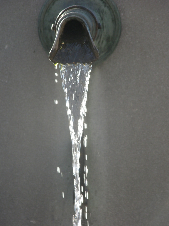 L'eau d'une fontaine