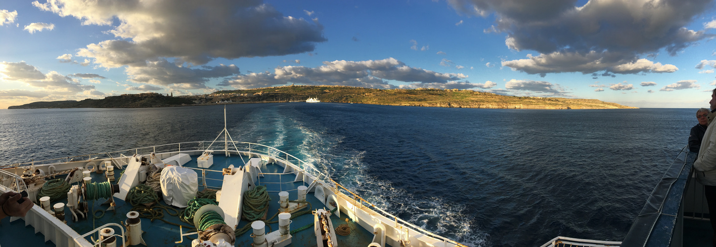 Leaving Gozo...